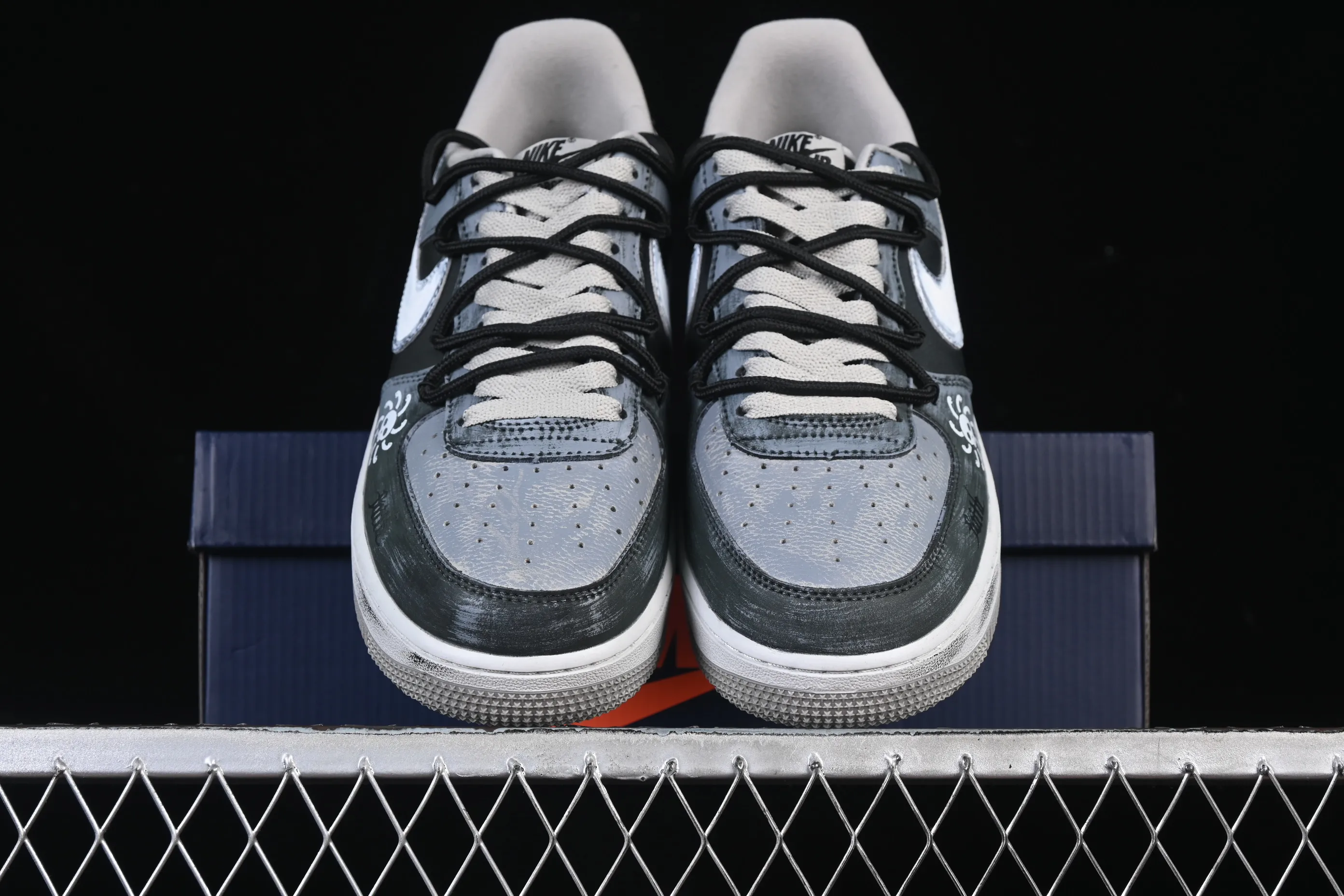 All categories Nk Air Force 1 Air Force series Nk Air Force 1 Low Air Force low-top Nike Air Force 1'07 Low "Ink Stained Skeleton" Hand-painted graffiti Ink-stained skull Air Force 1 low-top casual sneakers CW6871-777